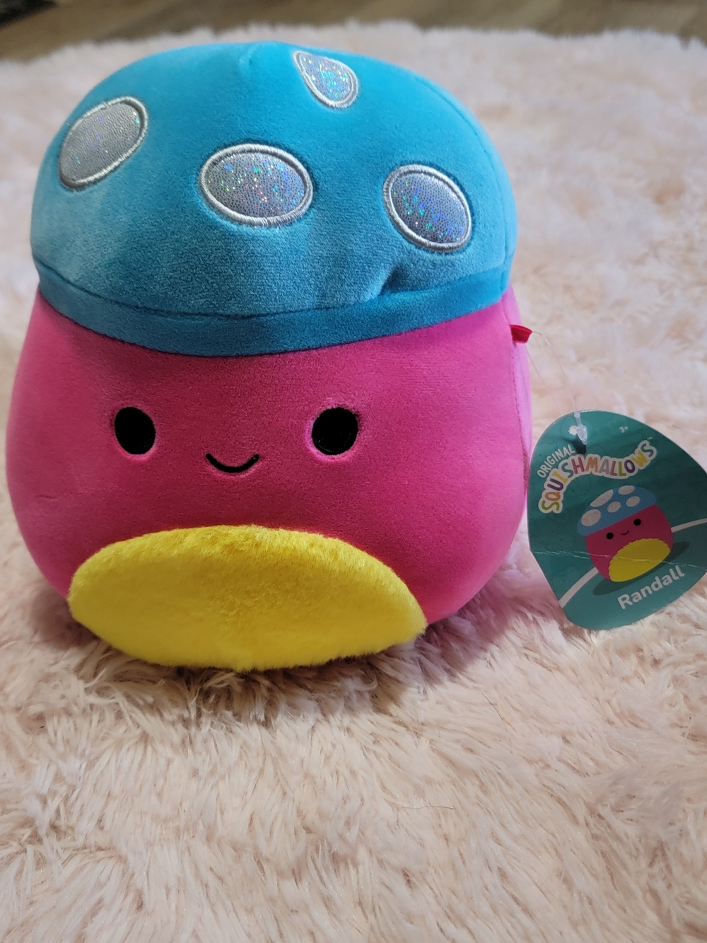 Squishmallows Bright Pink, Blue & Yellow Randall Plush